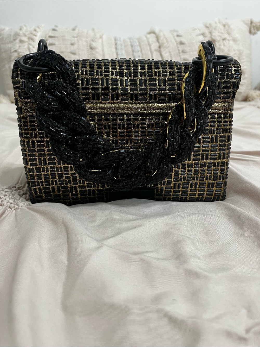 Kurt Geiger Black and Gold Crossbody Bag - Women Bags - Picture 4 of 17